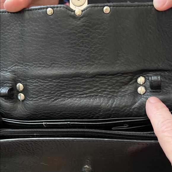 Brighton Black leather textured hand bag - Picture 11 of 17